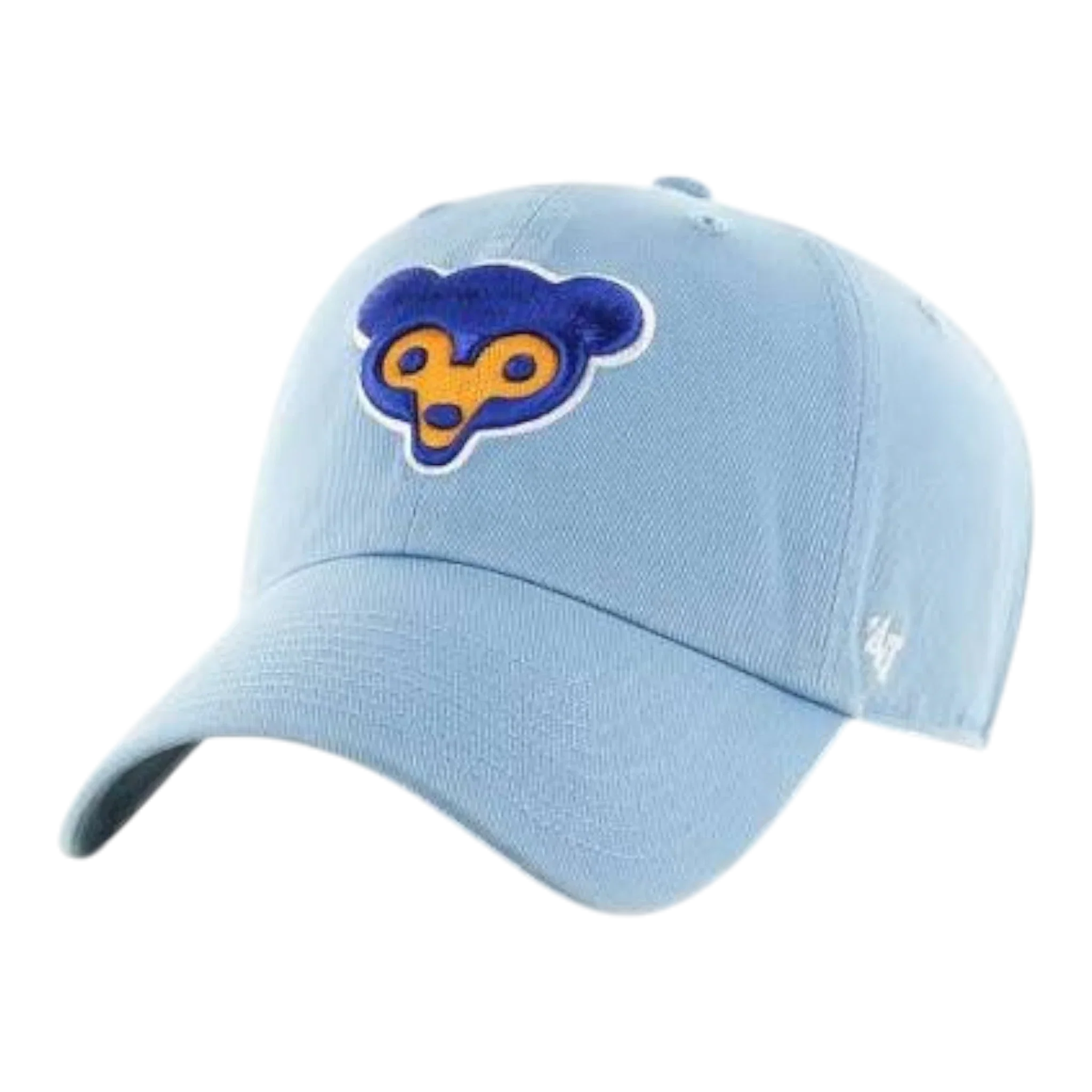 Selected 47 Brand Clean Up Chicago Cubs Cooperstown Strapback Hat — Columbia Blue Adjustable Cap Superior