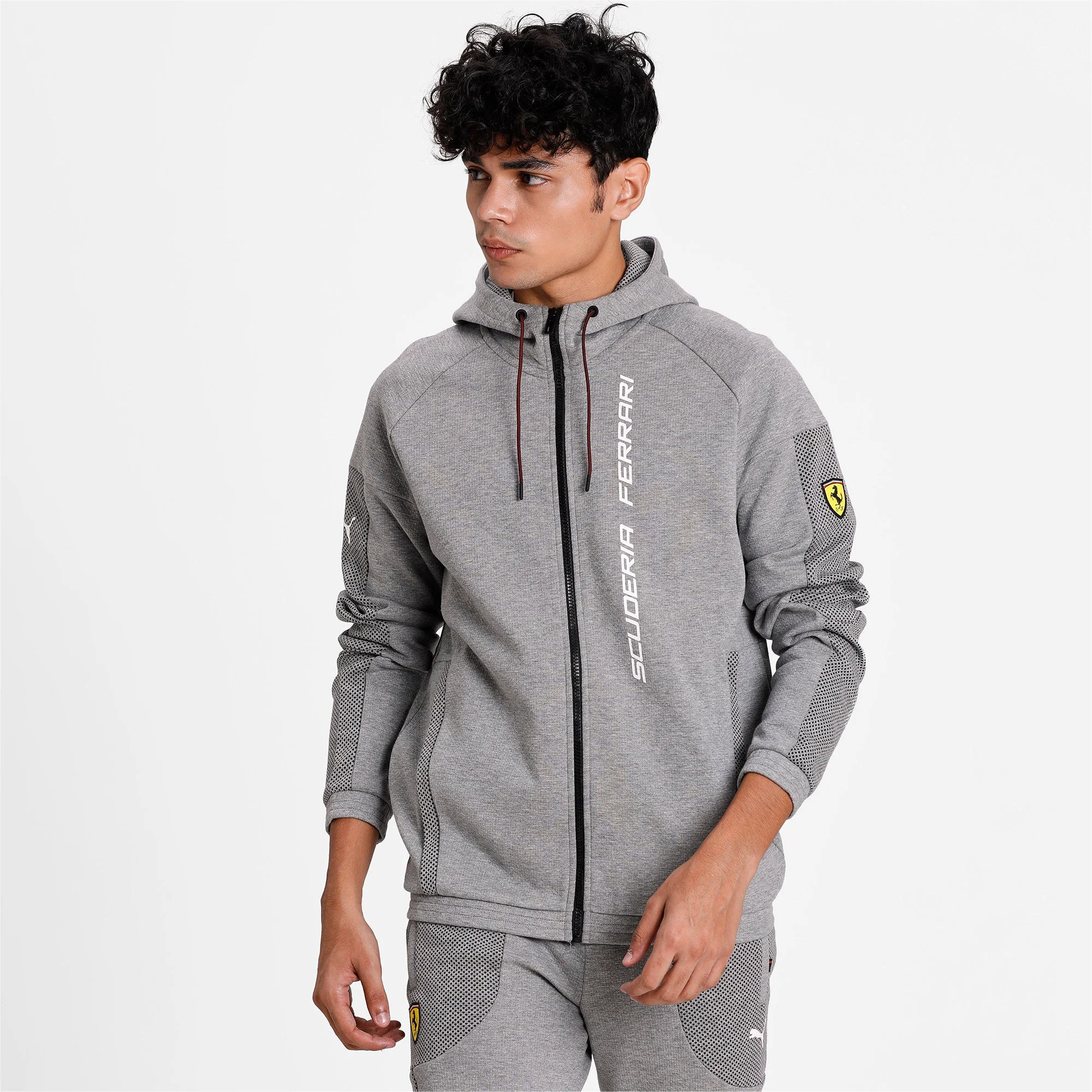 Stylish Puma Men's Sf Ferrari Race Hooded Sweat Jacket Jackets Genuine