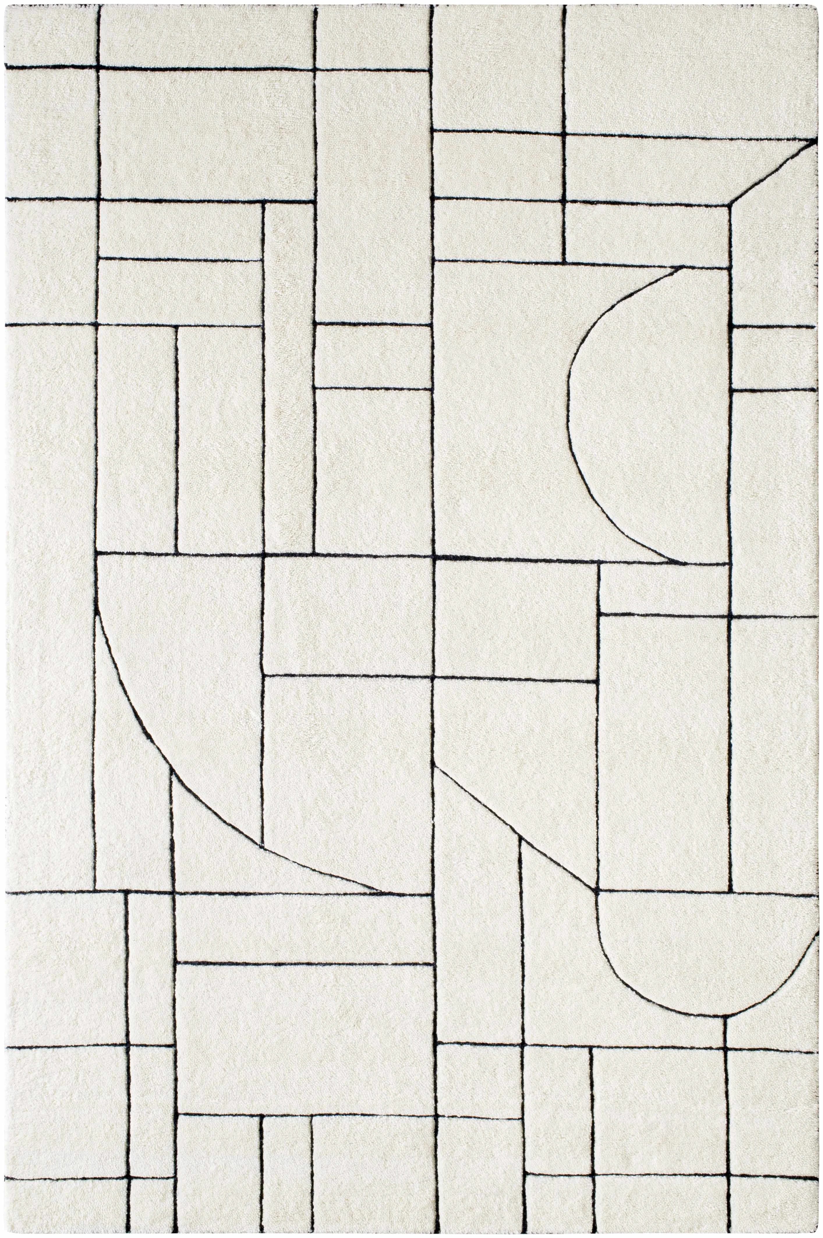 Unique Fusao Rose Cream Area Rug User-Friendly