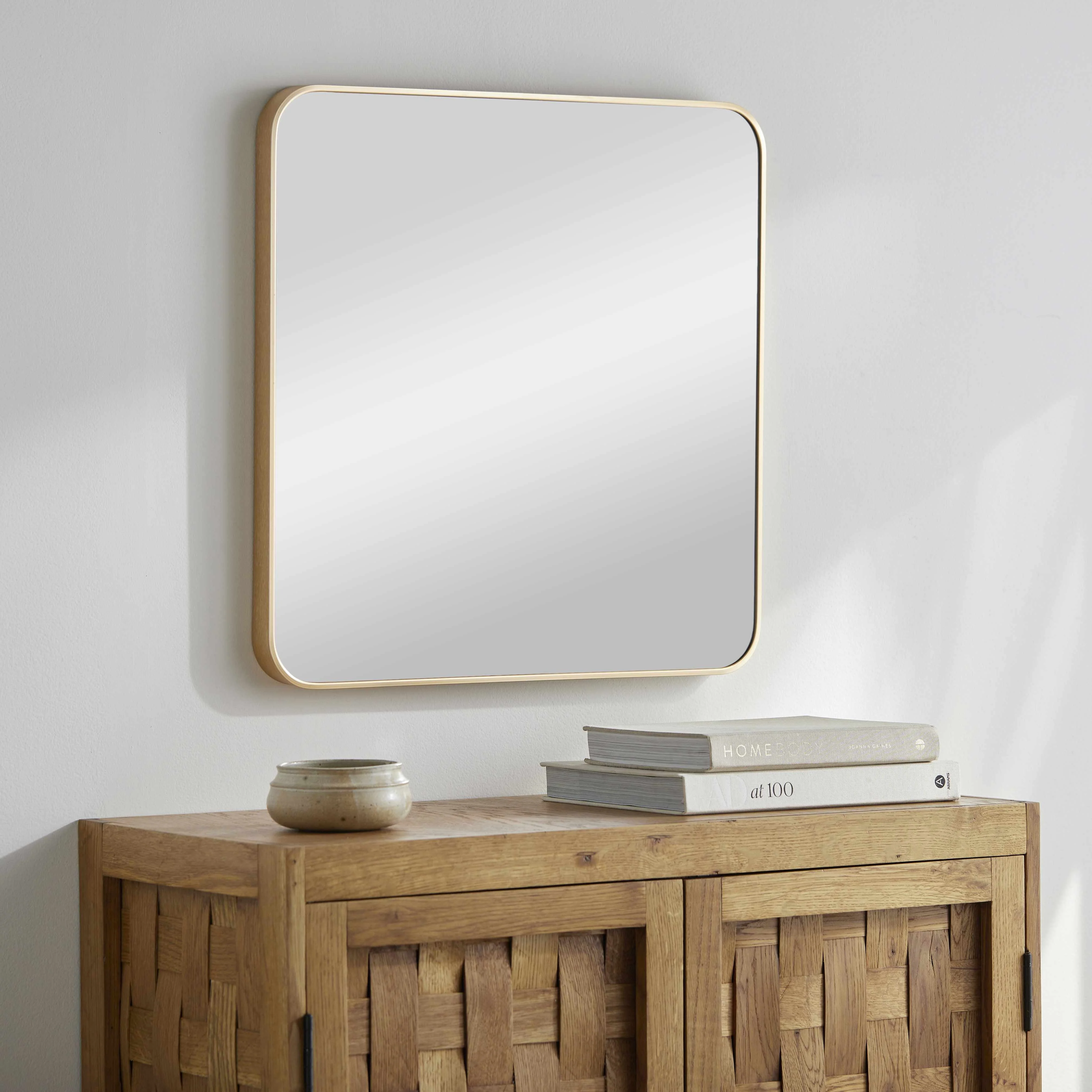 Top-Quality Ockenfels Modern Arched Gold Wall Mirror Traditional