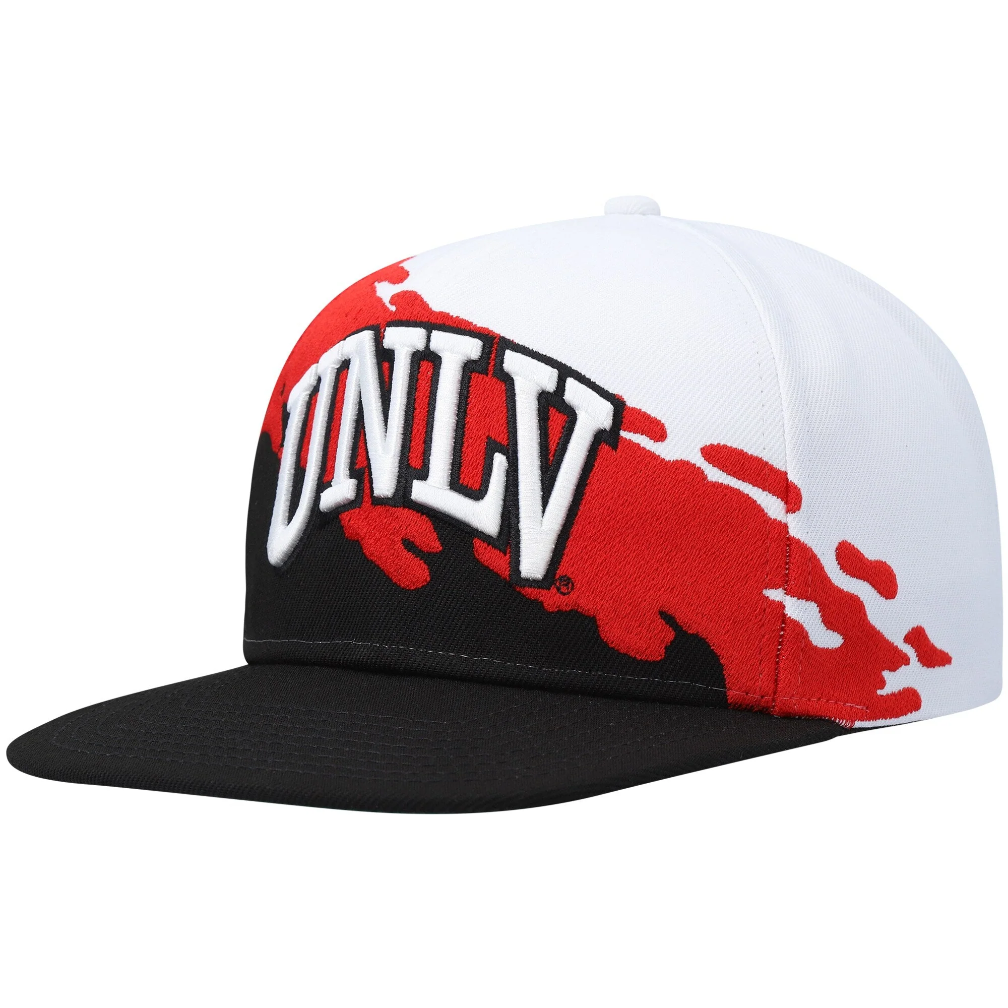 Authentic Mitchell Ness Men's Ncaa Paintbrush Snapback Unlv Snapback Caps Minimalist