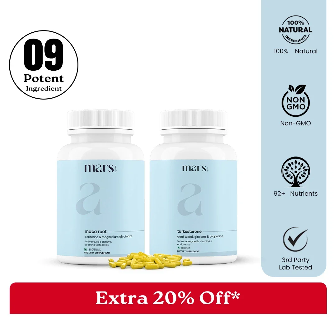 World-Class Mars Power Rush Combo - Powered by Turkesterone Maca Root Effective