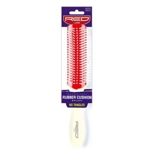 User-Friendly Kiss Red Pro Hair Brush Rubber Cushion Large 1 Ea Traditional