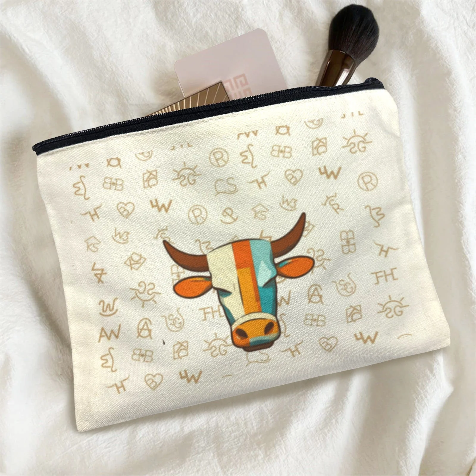 Exclusive Baha Ranch Brands with Steer pack of 5 bags Cosmetic Bag Made in America Dependable