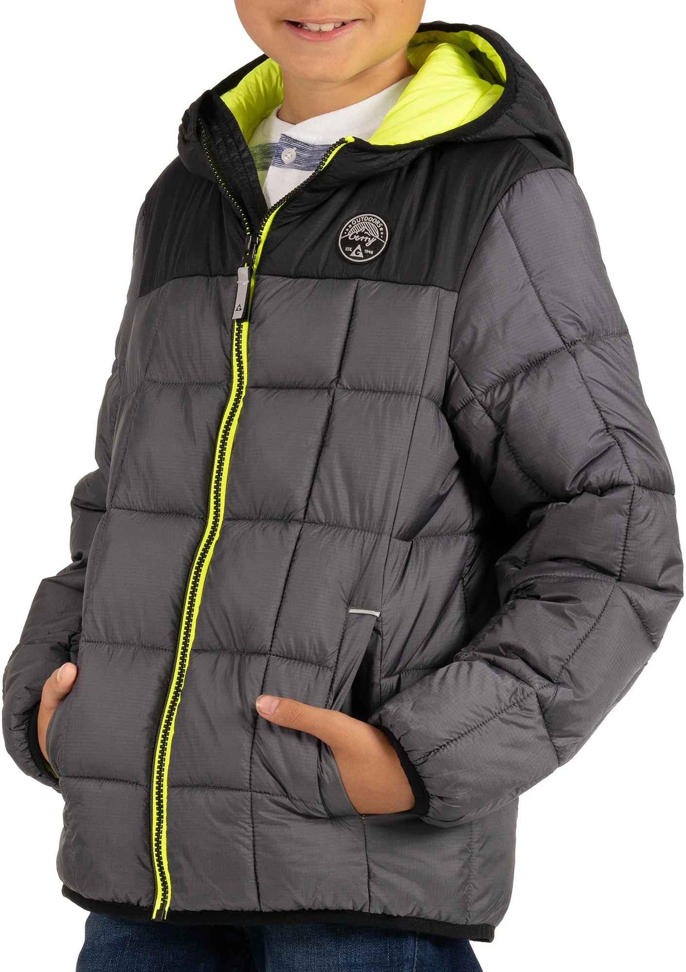High-Quality Gerry Youth Torque Puffer Jacket Full-Zip Lightweight Luxury