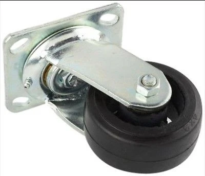 Fine 4 Swivel Rubber Caster Wheel Heavy Duty Workshop Industrial Furniture Crafted