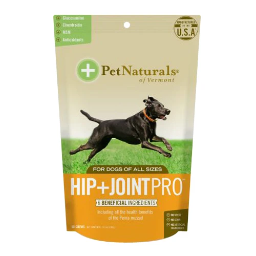 High-Performance Pet Naturals of Vermont Hip and Joint Max PRO Dog Chews 60 Ea Clean
