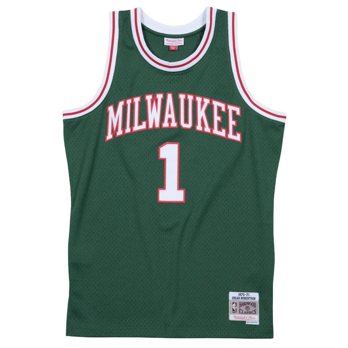 Expertly Made Mitchell Ness Men's NBA Oscar Robertson 1970-71 Milwaukee Bucks Road Swingman Jersey Smart