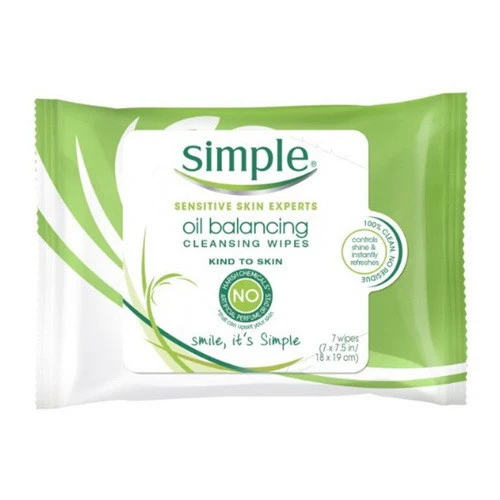Superior Simple Cleansing Facial Wipes Kind to Skin 7 Ea Sustainable