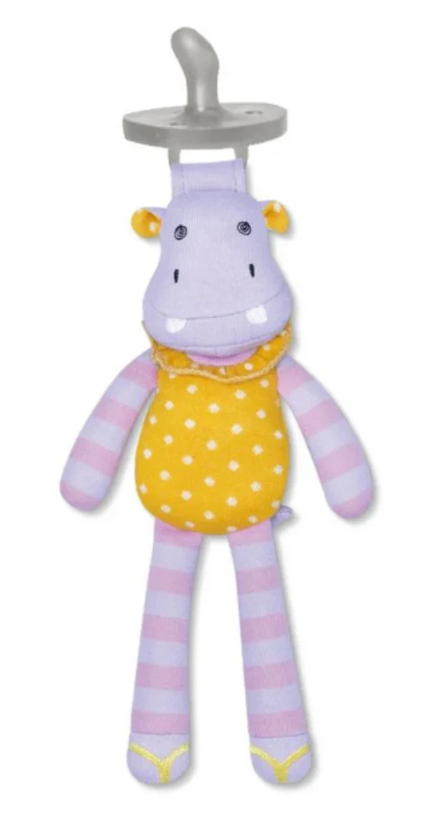 Long-Lasting Organic Hippo Coco Pacifier Buddy Proven