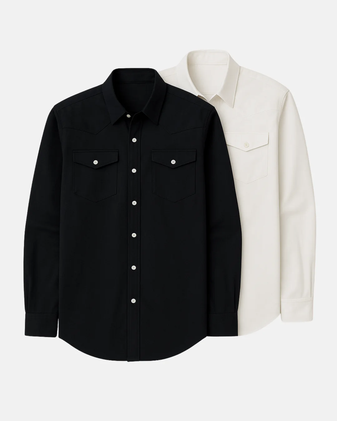 Trusted Buki s Cinqo Western Tech Shirt 2-Pack - Black White Advanced