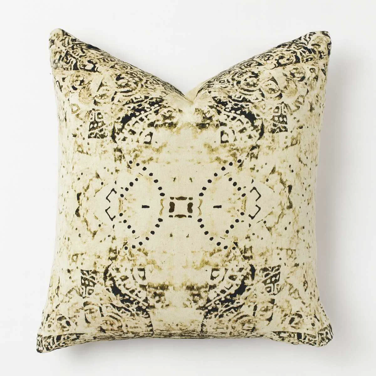 Eco-Friendly The Inspiring Home Ada Block Printed Throw Pillow Dependable
