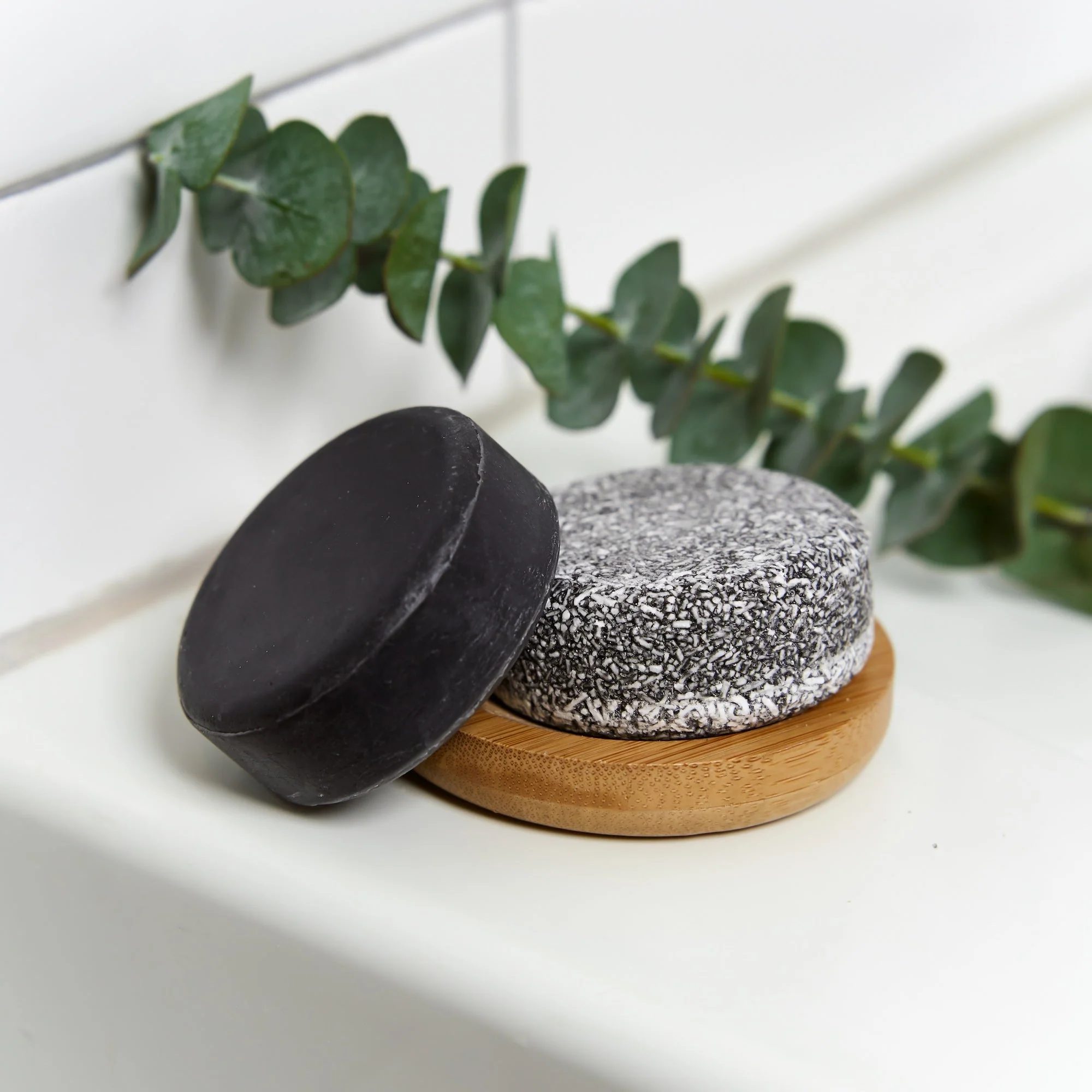 Sustainable Shampoo Conditioner Bundle Charcoal Reusable
