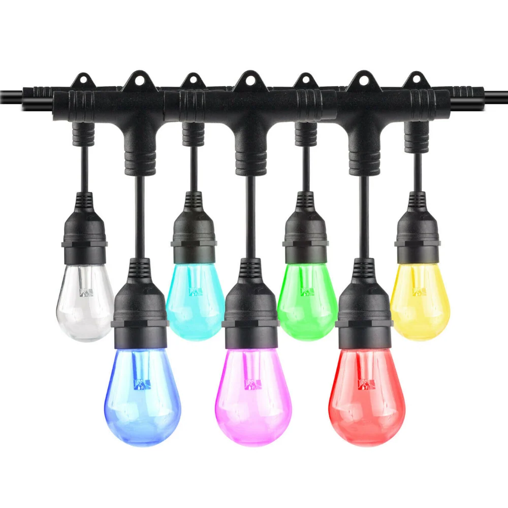 User-Friendly Smart LED Hanging Outdoor Patio String Lights Top-Quality