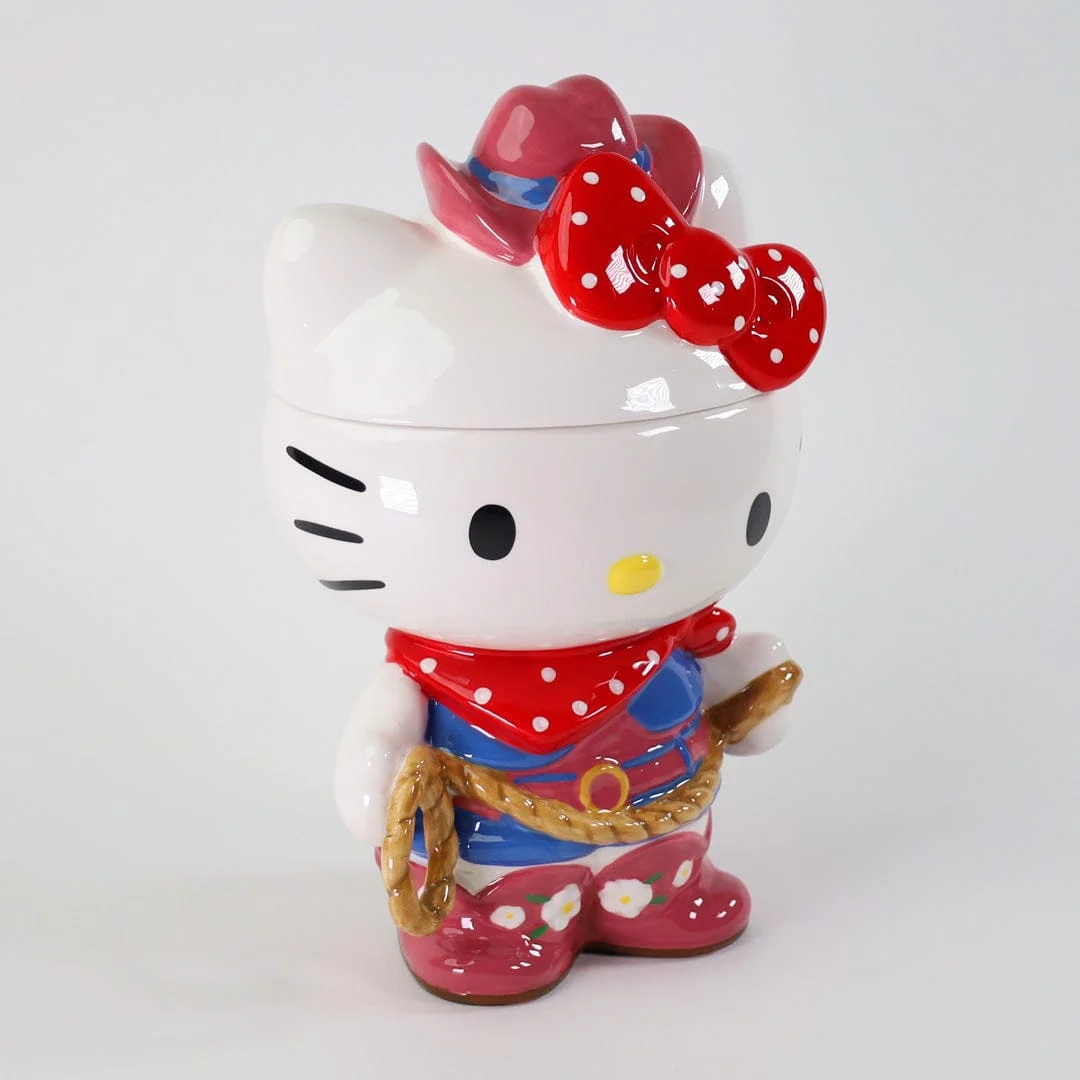 Comfortable Hello Kitty Cowgirl Cookie Jar Flexible