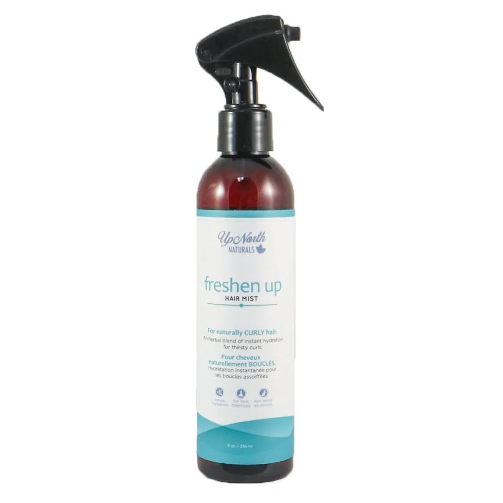 Eco-Friendly Up North Naturals Freshen Up Hair Mist Refreshing Hydrating Hair Spray 8Oz 236ml Original