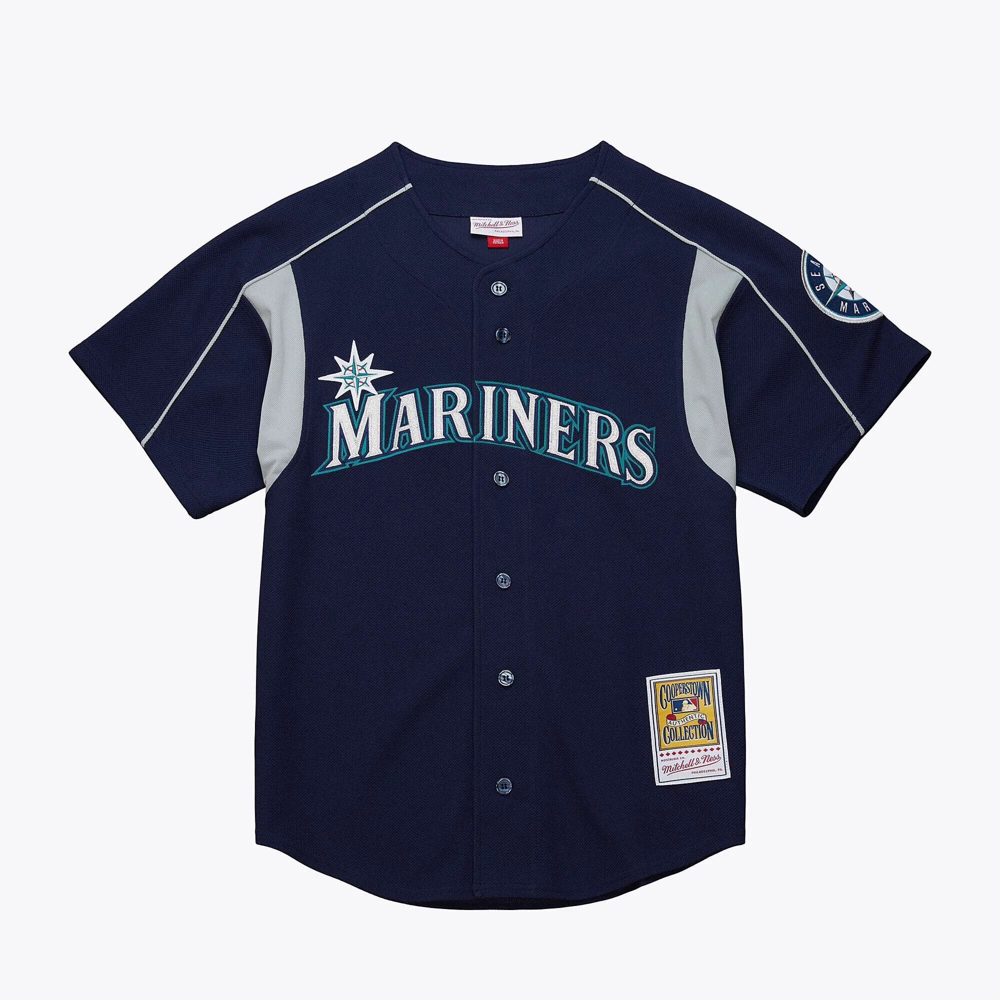 Artisan Mitchell Ness Men's MLB Dark Jersey Mariners 2003 Ichiro Suzuki Jerseys Original