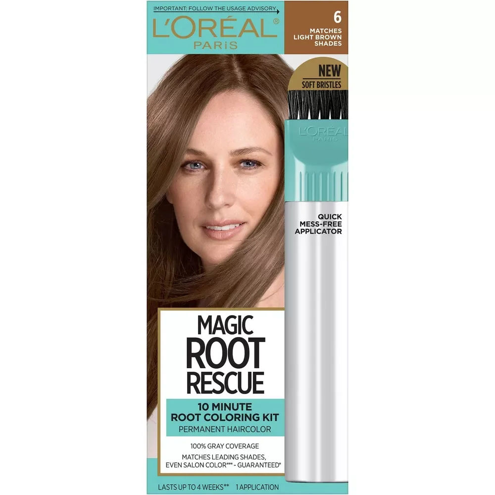 Carefully Designed Lo Paris Root Rescue 10 Minute Root Coloring Kit Light Brown Hair Color 1 Ea Elegant