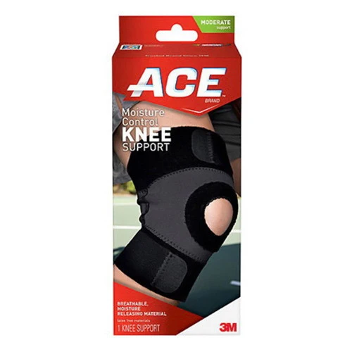 Excellent Ace Moisture Control Latex Knee Support Medium Size - 1 Ea Pure