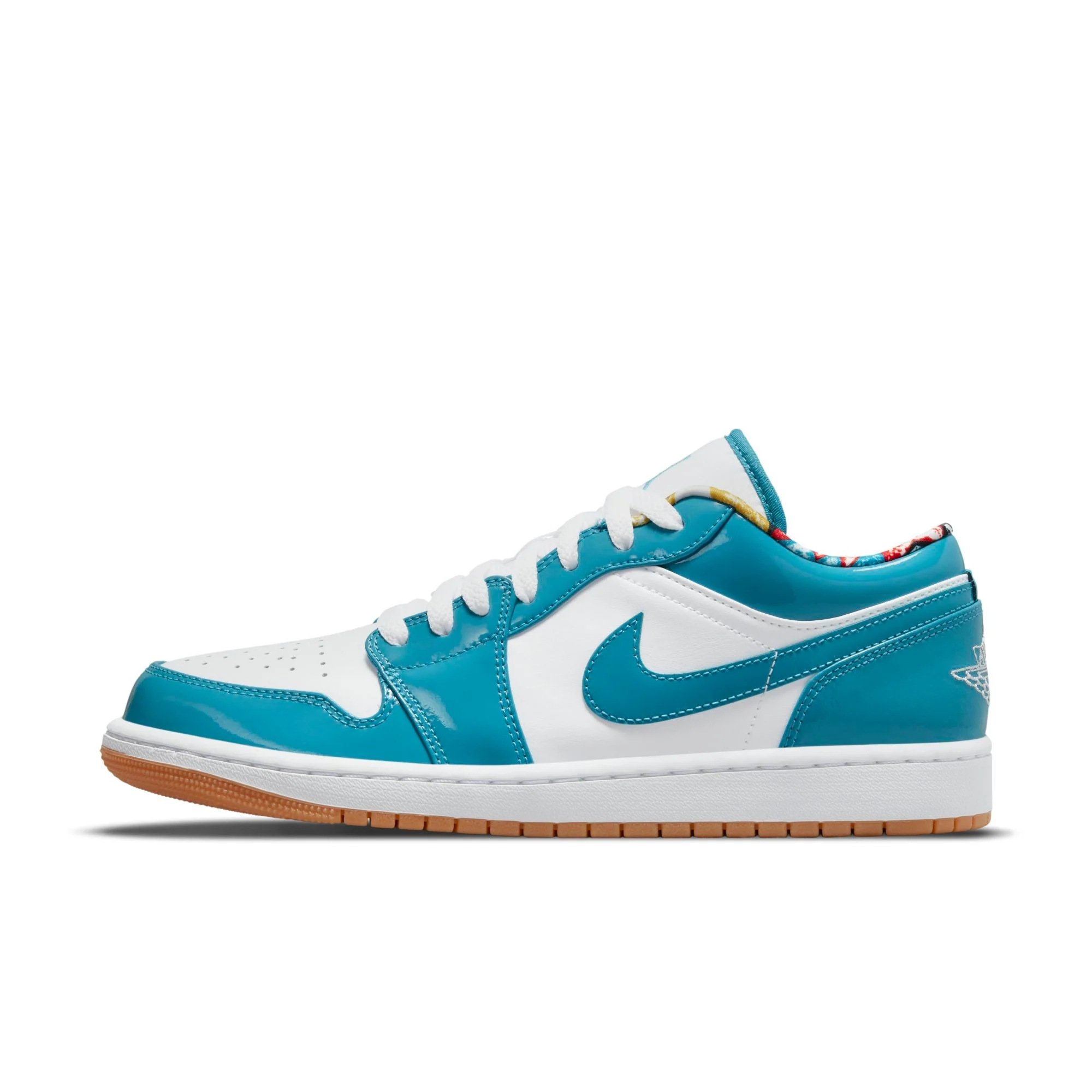 Sophisticated Air Jordan Men's Retro 1 Low Se 'Barcelona Cyber Teal' Sneakers High-Performance