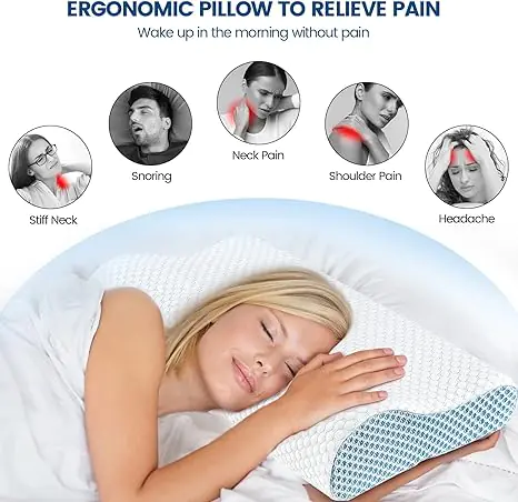 Sustainable Neck Support Orthopedic Bed Pillow Versatile