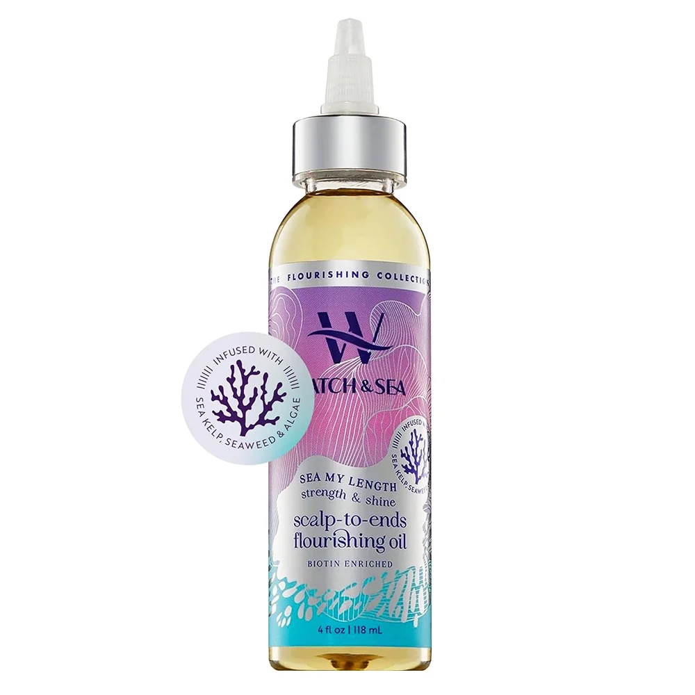 Exclusive Watch Sea My Length Scalp to Ends Flourishing Hair Oil Biotin Enriched 4Oz 118ml Trendy