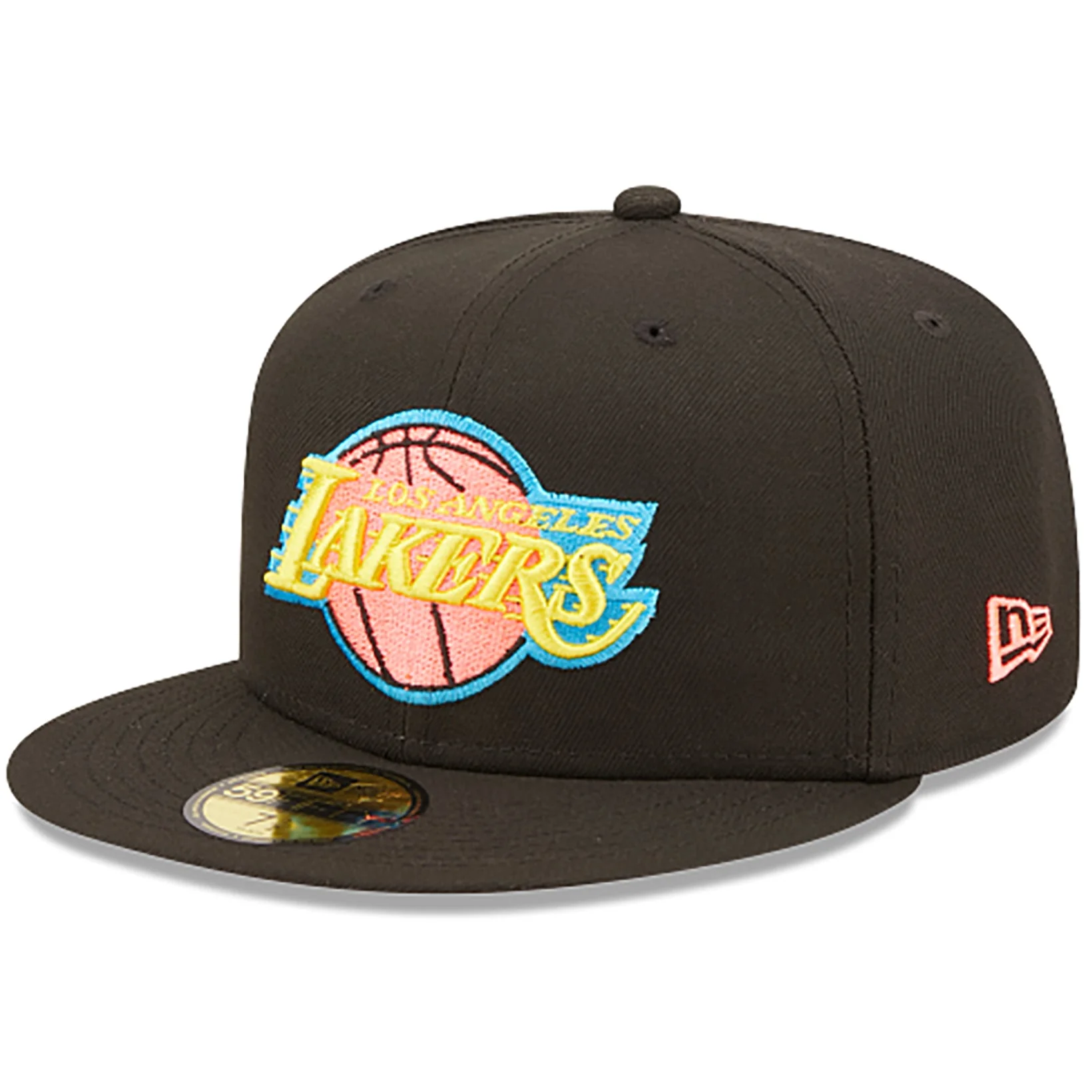 Trendy New Era Men's NBA 5950 Pink Glow Fitted Lakers Easy-to-Use