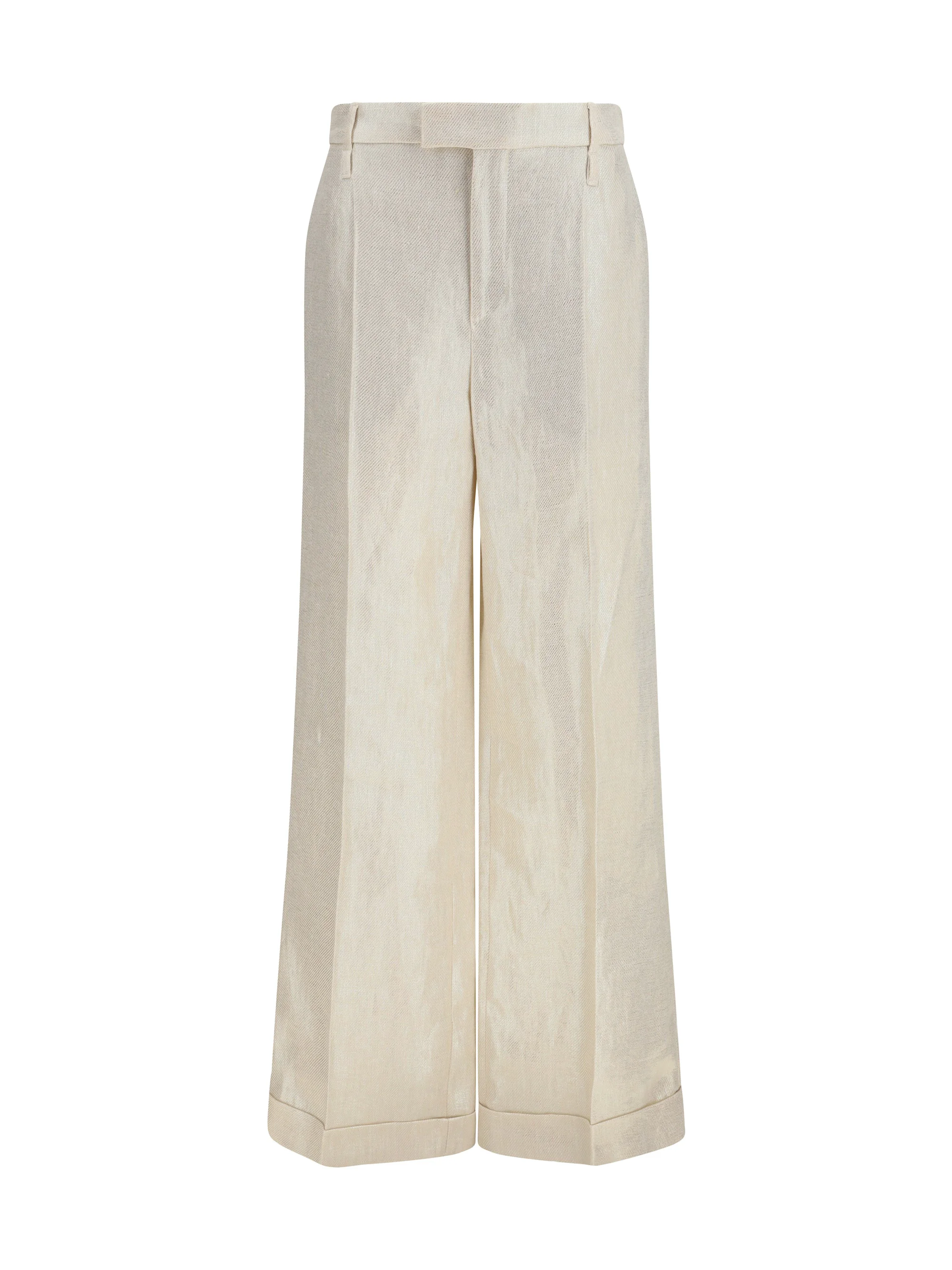 Dependable Tailored Linen Pants Panama Platinum Contemporary