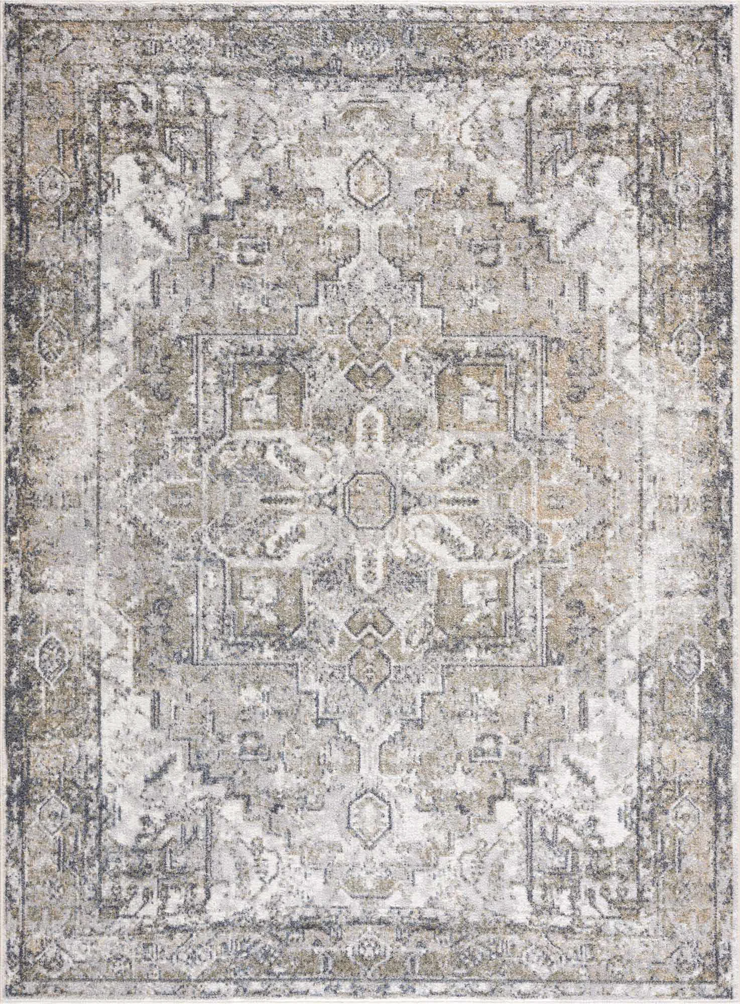 Unique Hera Olive Boutique Washable Rug Verified
