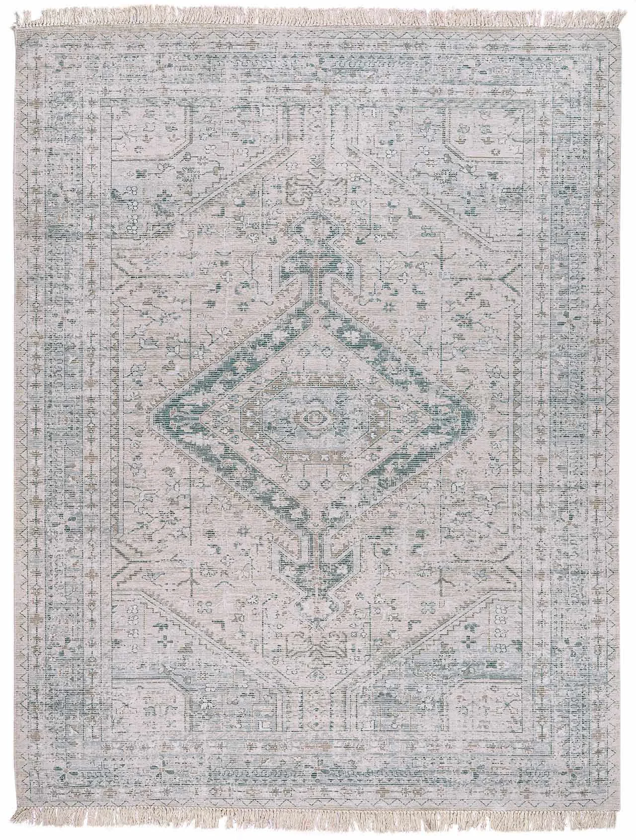 Durable Birdham Handmade Cotton-blend Rug Green