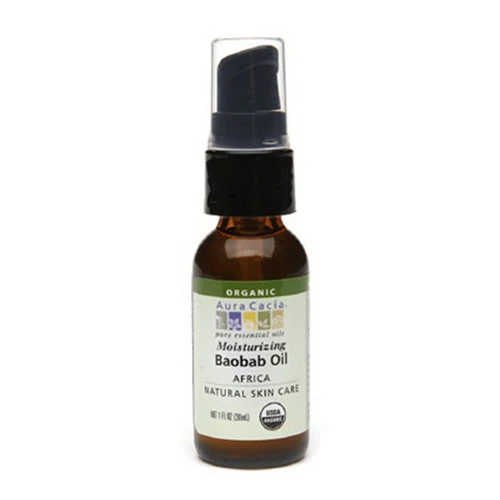 Crafted Aura Cacia Baobab Organic Skin Care Oil Bottle - 1 Oz Easy-to-Use