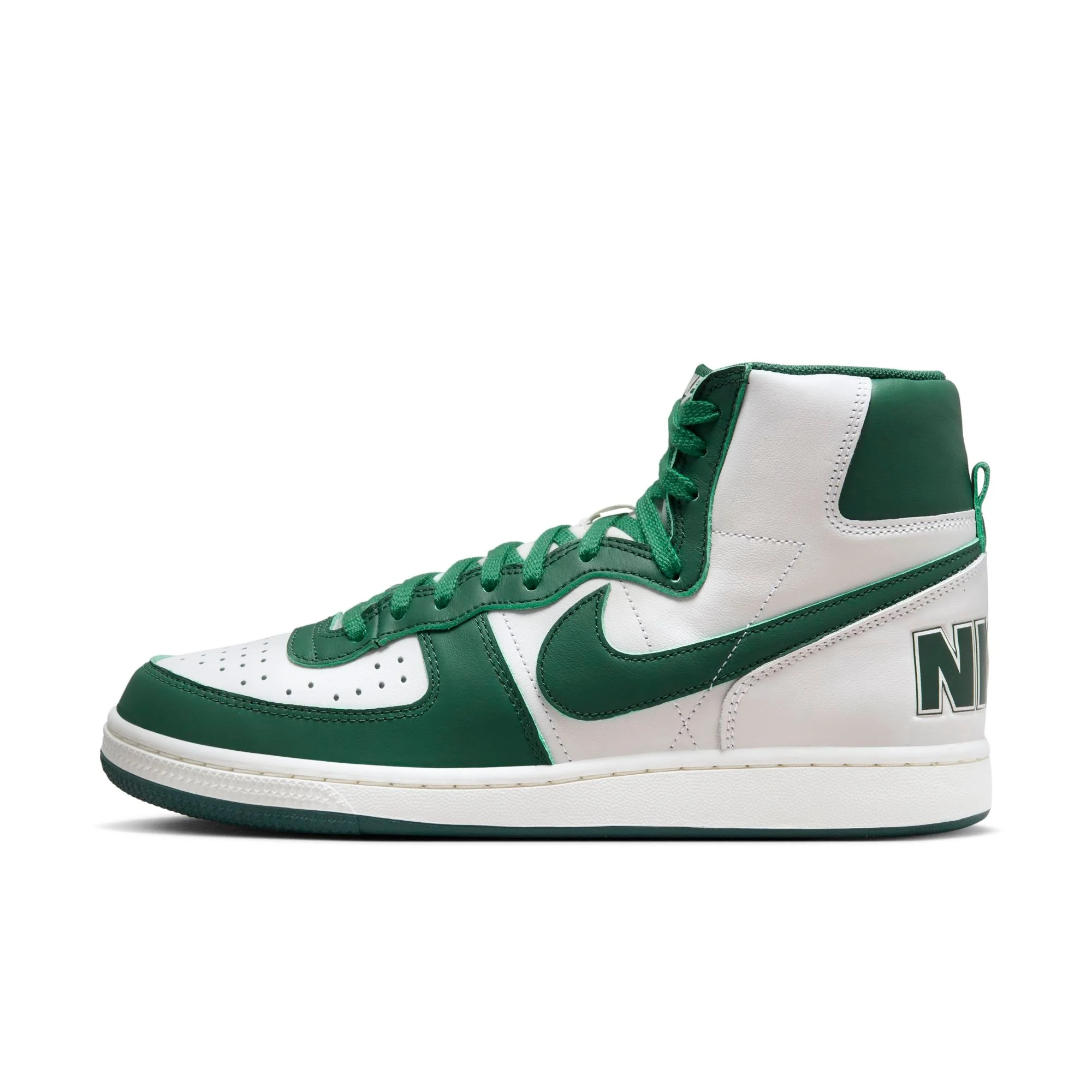 Smooth Nike Men's Terminator High 'Noble Green' Sneakers Minimalist