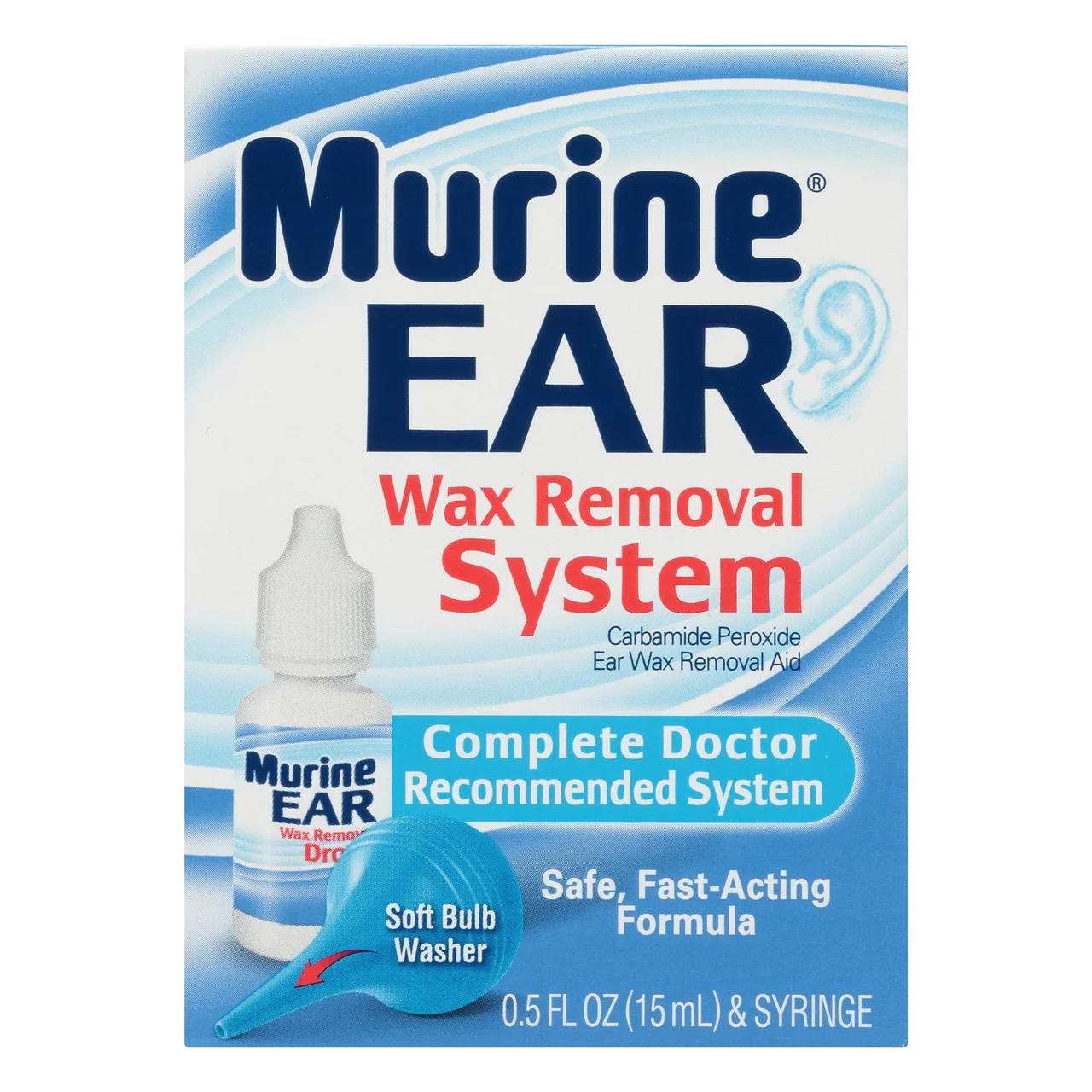 World-Class Murine Ear Drops Ear Wax Removal System - 0.5 Fl Oz Classic