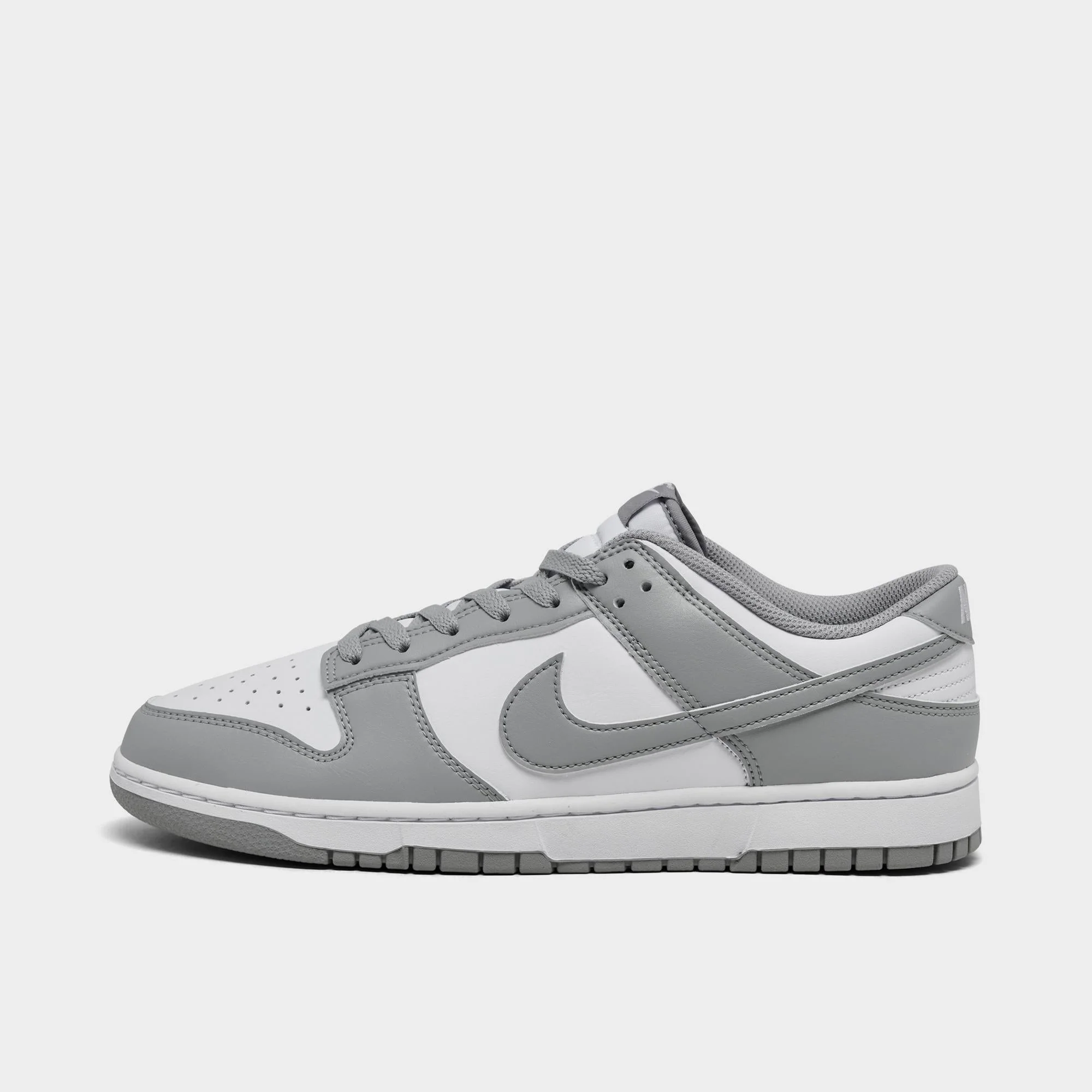 Convenient Nike Men's Dunk Low 'White Light Smoke Grey' Sneakers Pure
