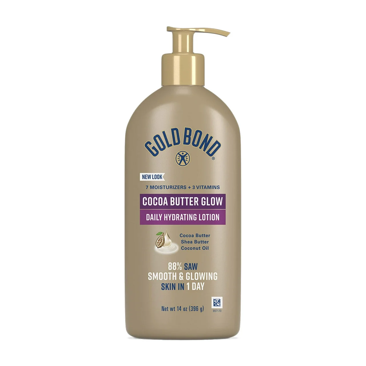 Carefully Designed Gold Bond Radiance Renewal Coconut Oil Cocoa Butter and African Shea Hydrating Lotion 14 oz Detailed