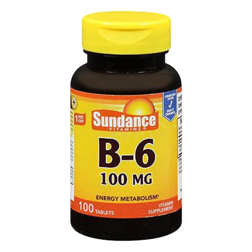 World-Class Sundance Vitamins B-6 100 Mg Energy Metabolism Tablets 100 Ea Expertly Made