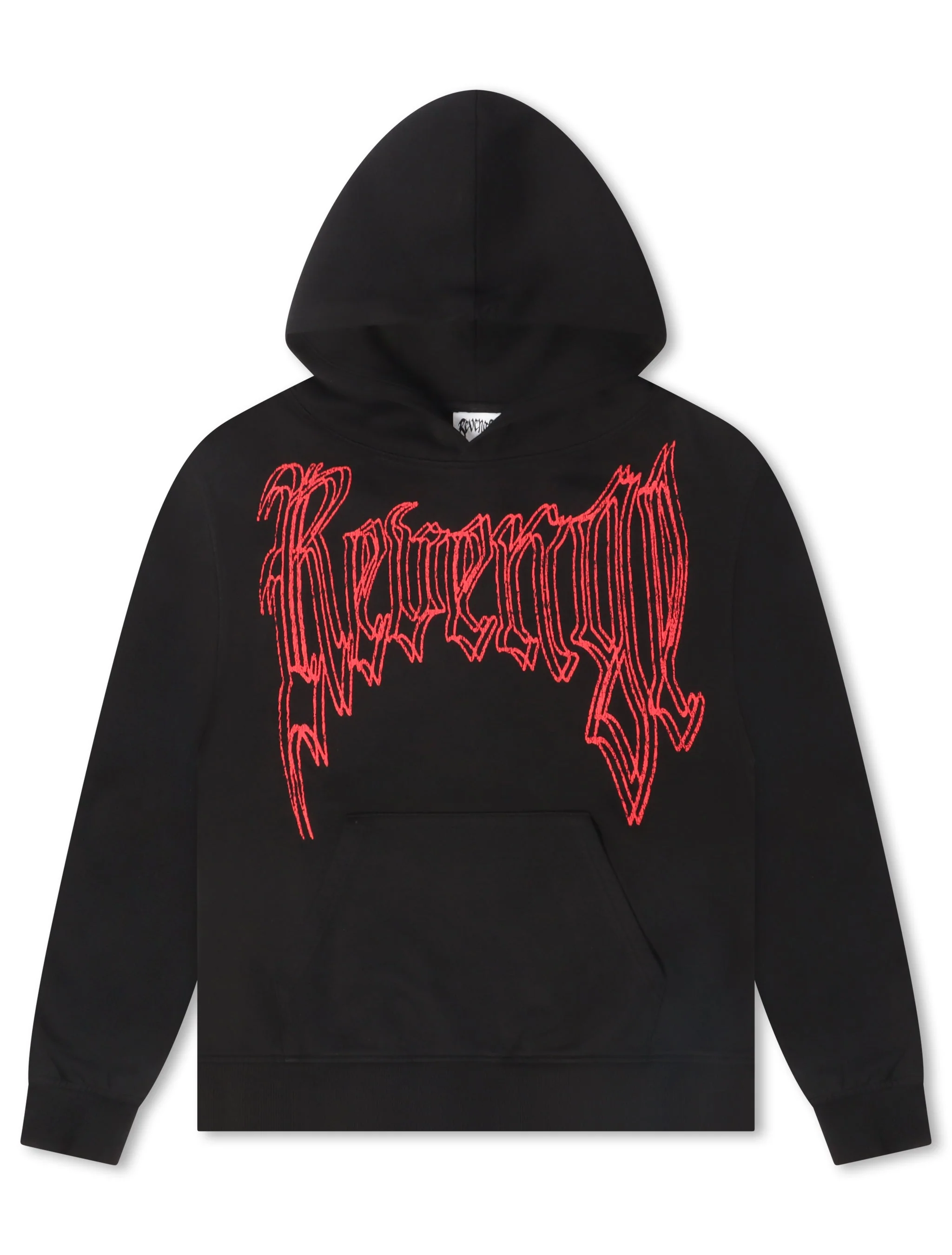 Convenient Revenge Paralysis Hoodie - Black Red Trendy