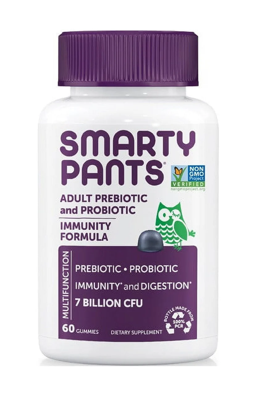 Excellent SmartyPants Adult Probiotic Complete Blueberry 7 Billion CFU Supplement Gummies 60 Ea Breathable