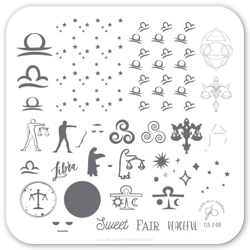 Smooth Libra CjSZ-08 - CJS Small Stamping Plate Organic