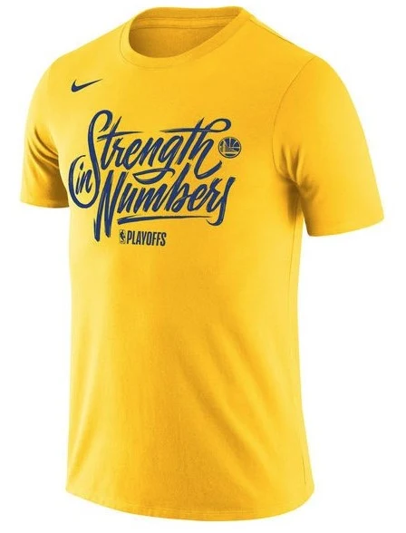 Contemporary Nike Men's NBA Gsw Playoffs Bound Team Mantra Dri-Fit T-Shirt Smart