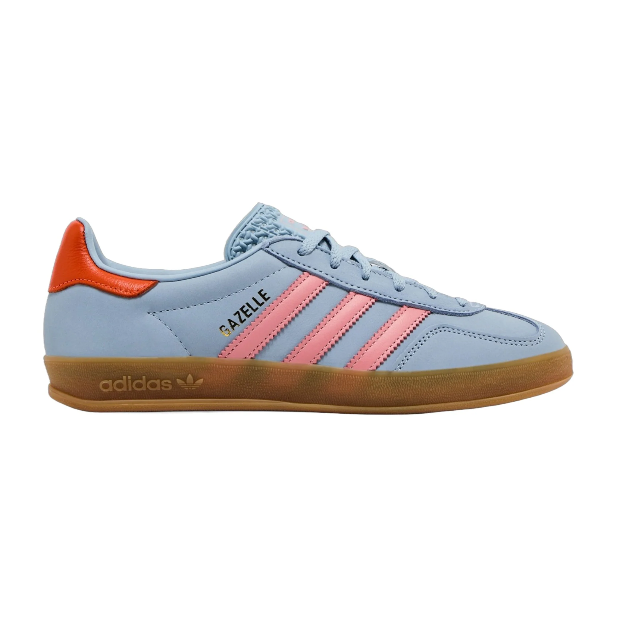 Carefully Designed adidas Women's Gazelle Indoor 'Wonder Blue Solar Orange Gum' Sneakers Breathable
