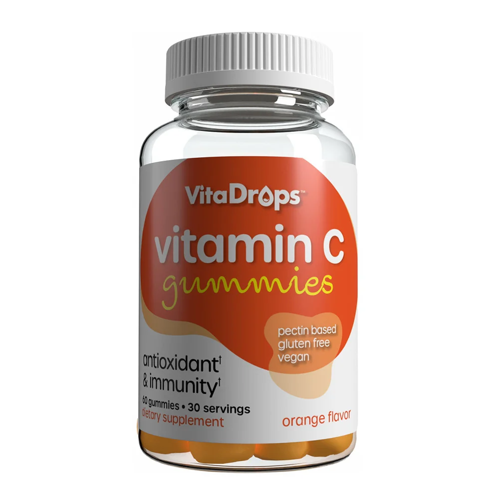 Safe Windmill VitaDrops Vitamin C 250 mg Gummies Orange Flavor 60 Ea Natural