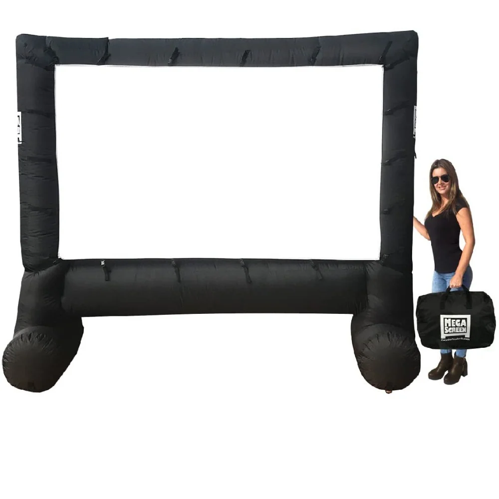 Refined Inflatable Outdoor Blow Up Movie Projector Screen 14 FT User-Friendly
