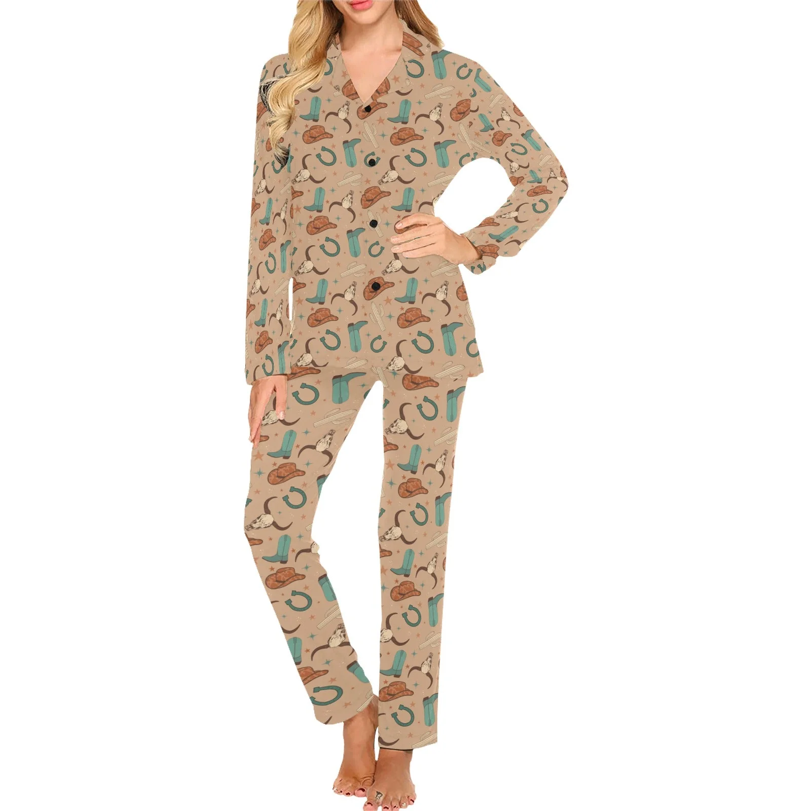 First-Class Totally Western Women's Western Pajama Set Selected