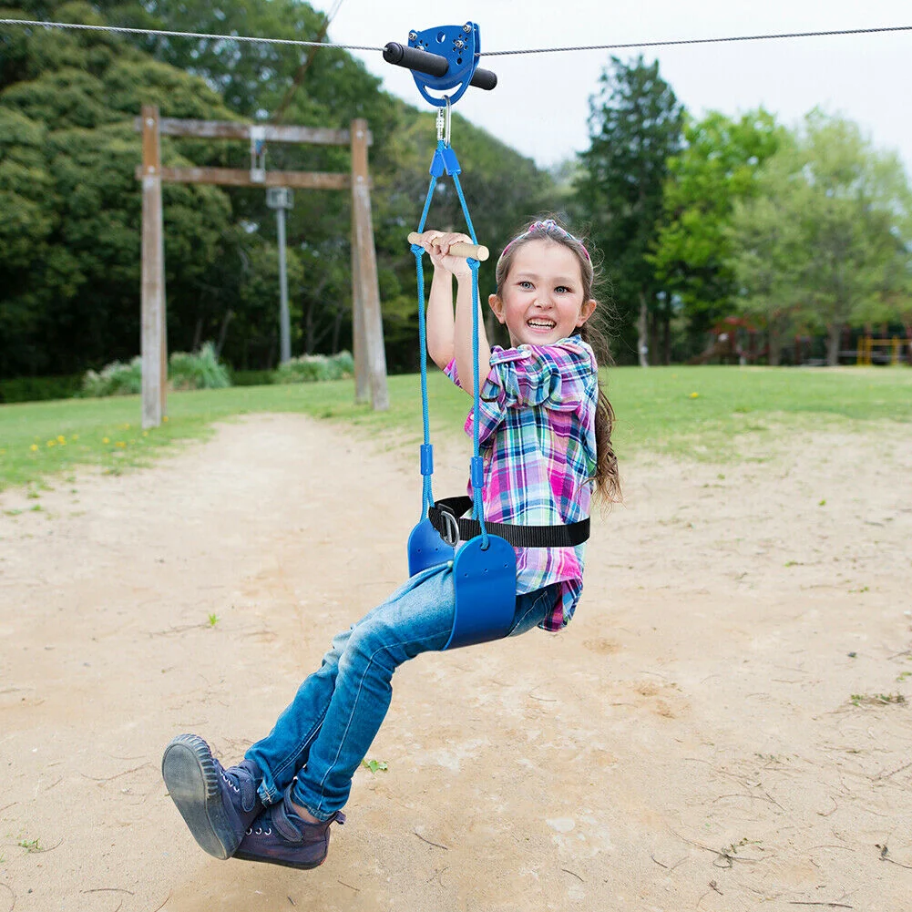 Unique Home Backyard Adult Kids Zipline Kit Practical