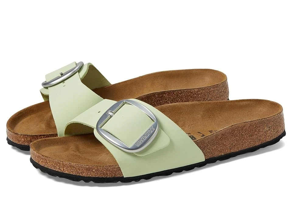 Superior Birkenstock Madrid Big Buckle Nubuck Leather Sandals Narrow Fine