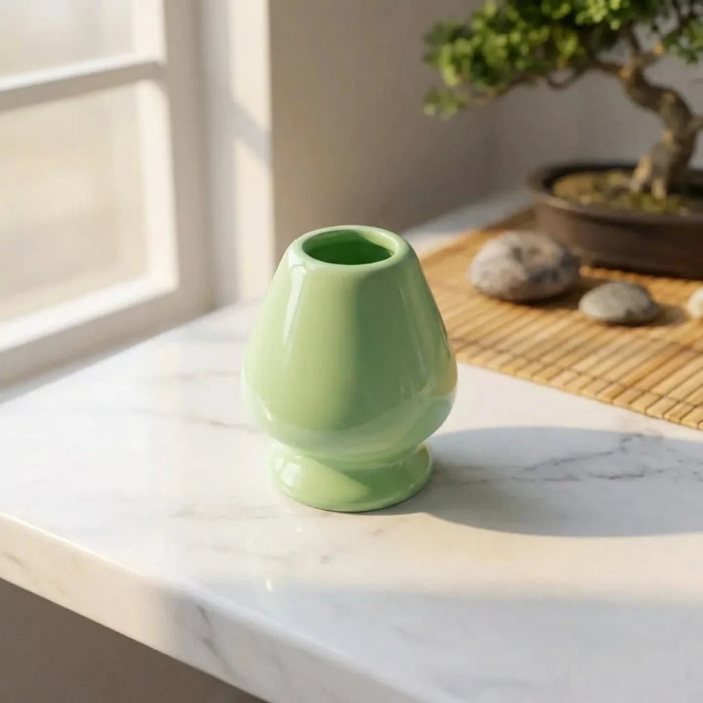 Superior Porcelain Matcha Whisk Holder Green