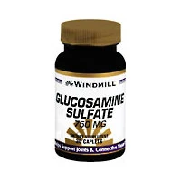 Minimalist Windmill Glucosamine Sulfate 750mg Caplets Support Joint and Cartilage Health 30Ea Detailed