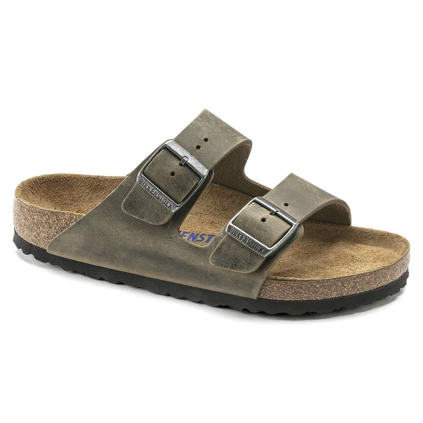 Refined Birkenstock Arizona Natural Leather Khaki Sandals Pure