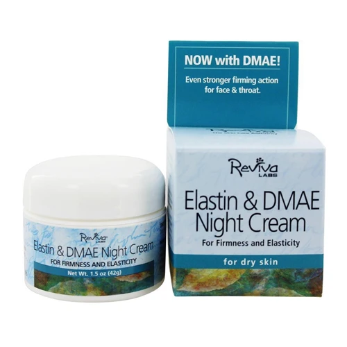 Clean Reviva Labs Elastin And DMAE Night Cream For Dry Skin 1.5 Oz Reliable